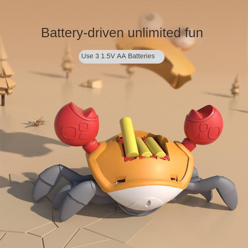 Automatic sensing crab, pet crab toy, obstacle avoidance crawling toy, electric automatic sensing obstacle avoidance animal, can crawl away simulated crabs