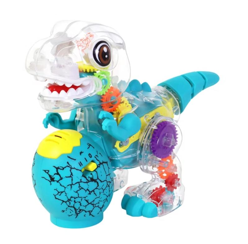 Adorable Gear Dinosaur Crawling Toy With Light And Music Trending Holiday Birthday Christmas Gift  animal