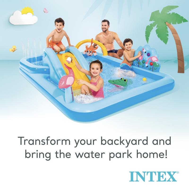 Intex Play Center Kiddie Inflatable Swimming Pool Ball Pit with Slide