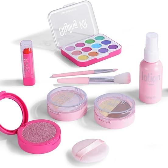 2024 New Makeup Kit for Toddlers Girls,Play Makeup Styling Set gift for Kids 3-12,Perfect Birthday Gift for Little Girls