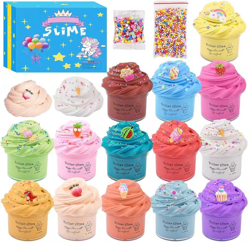 Slime,Super Mini Butter Slime Kit 14 Pack,Scented Slimes for Girls and Boys,Party Favor Gifts ,Soft and Non-Sticky