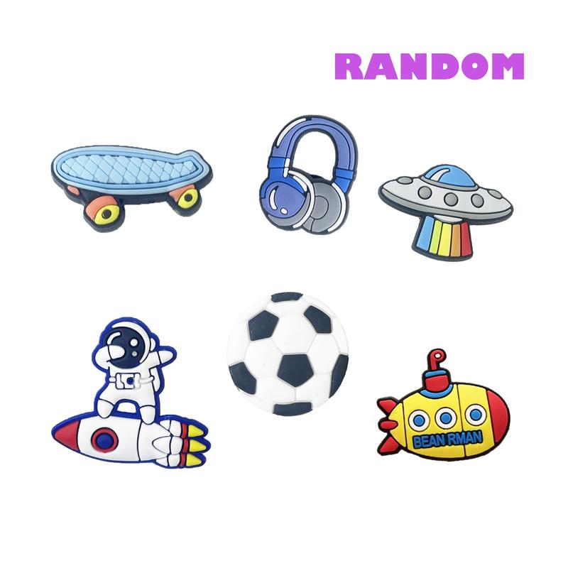 35,50,100 Pcs Random PVC Shoe Charms,Garden Shoes Cute Shoe Charms Wristband Bracelet Decoration with Different Designs Shape for Girls,Boys and Adult Party Gift