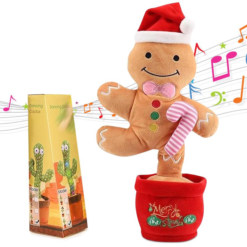 Christmas Dancing Toy Talking Singing Plush Toy boys and girls Plush Repeating Toy Imitating Interactive Toys