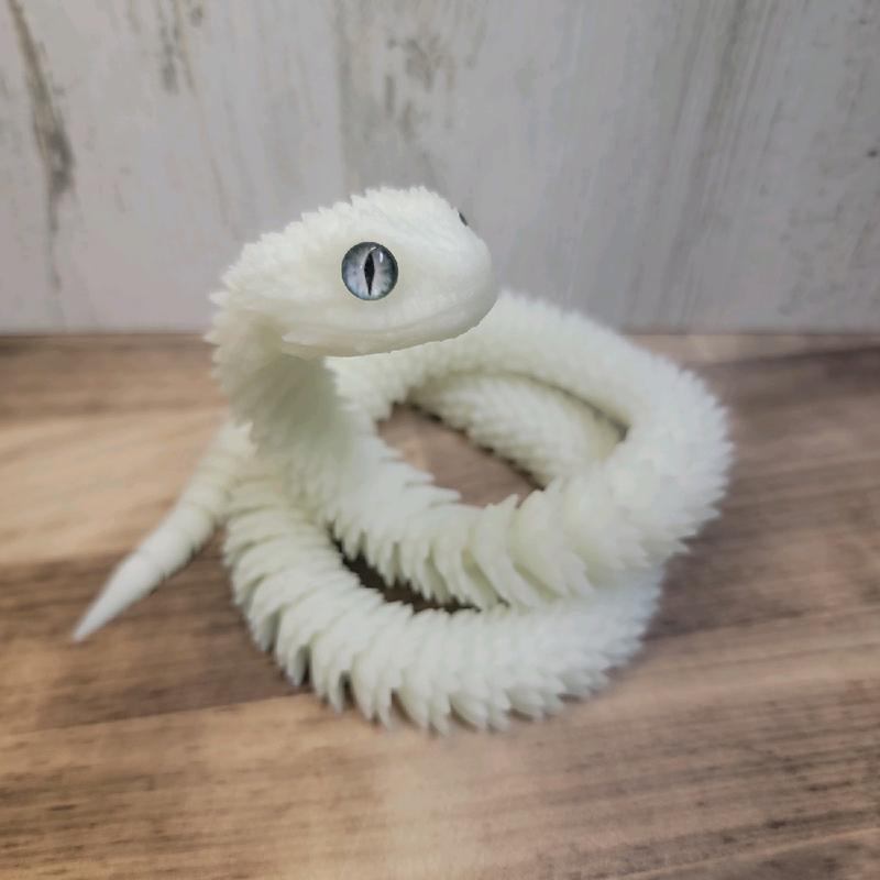 3D Printed Viper Snake- Articulated 3D Print - Toy Figurines - Authorized Seller - 3D Printed Collectibles