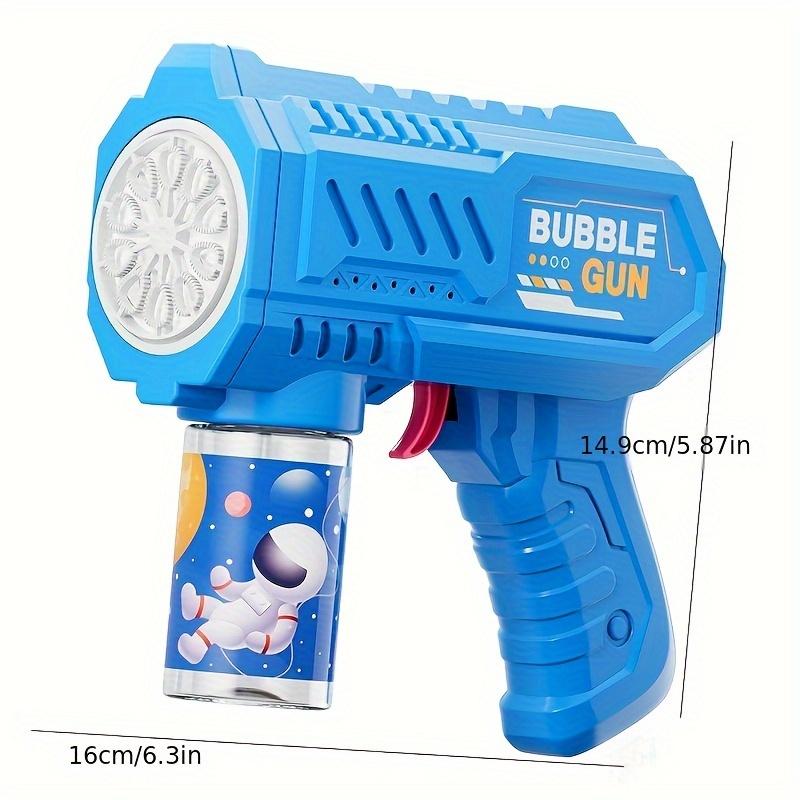 2-Pack Bubble Machine Gun for Kids, 10-Hole High Output Bubbles Blaster, Durable Plastic Outdoor Play Toys for Boys & Girls, Ideal for Birthday, Wedding, Party Favors - Red & Grey