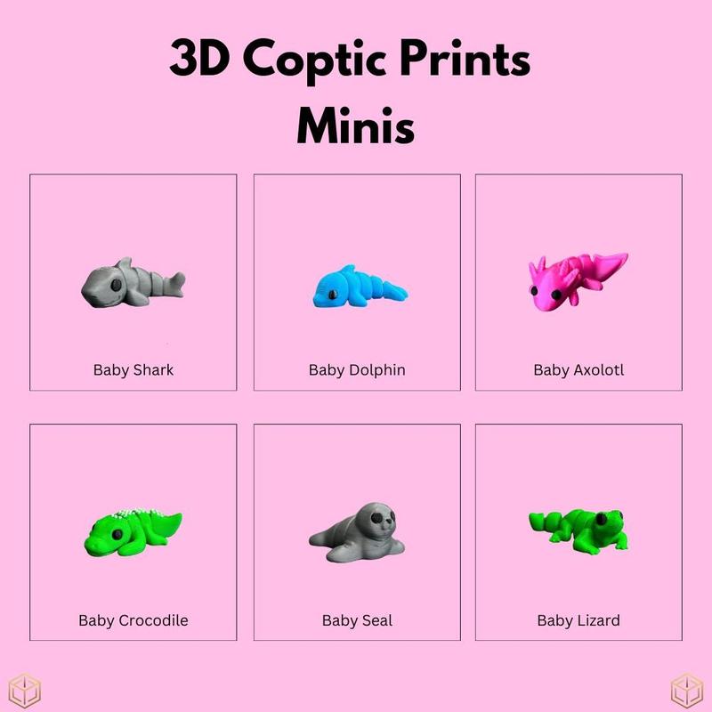 Mini Animals | Pick Your Own | Articulating Tiny Animals | 3D Printed Fidget Toy | Advent Calendar | Bulk Animal Gifts | Baby Animals