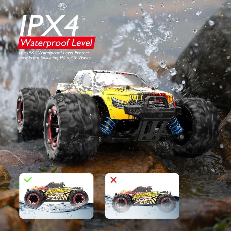 DEERC RC Cars 9310 High Speed Remote Control Car 30+MPH, 1:16 Scales 4WD Off Road RC Monster Truck,Fast 2.4GHz All Terrains Toy Trucks Gifts for Men ,2 Batteries for 40Min Play