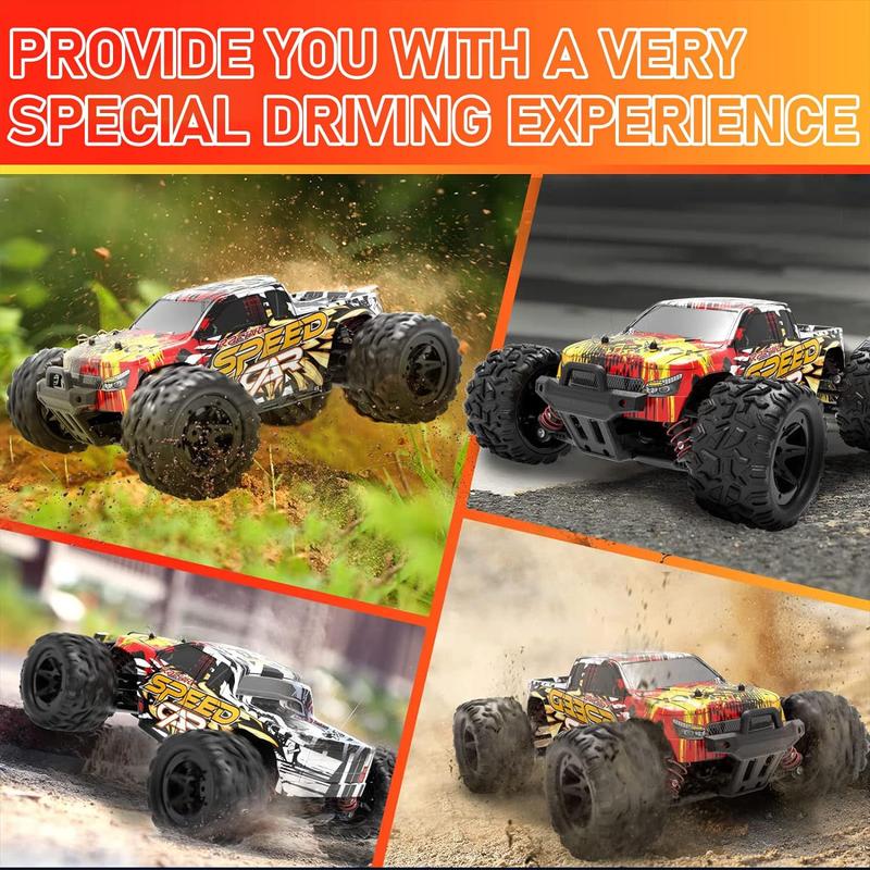 DEERC RC Cars 9310 High Speed Remote Control Car 30+MPH, 1:16 Scales 4WD Off Road RC Monster Truck,Fast 2.4GHz All Terrains Toy Trucks Gifts for Men ,2 Batteries for 40Min Play