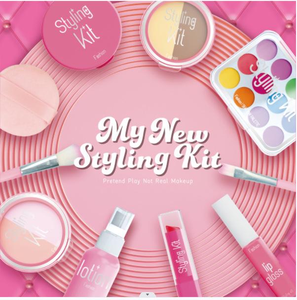 2024 New Makeup Kit for Toddlers Girls,Play Makeup Styling Set gift for Kids 3-12,Perfect Birthday Gift for Little Girls