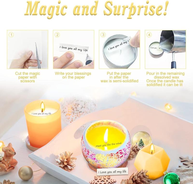 Candle Making Kit for Adults Beginners,Candle Making Supplies Include Soy Wax