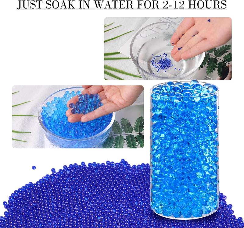 15000 count Blue Vase Fillers, Jelly Beads Gel Beads for Floating  Candle Vase Fillers