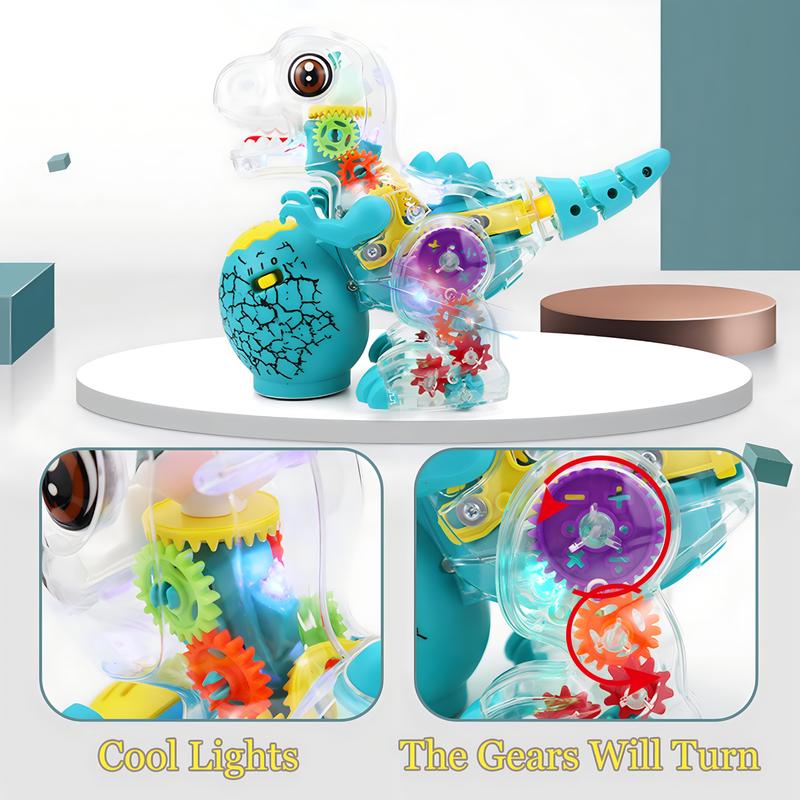 Adorable Gear Dinosaur Crawling Toy With Light And Music Trending Holiday Birthday Christmas Gift  animal