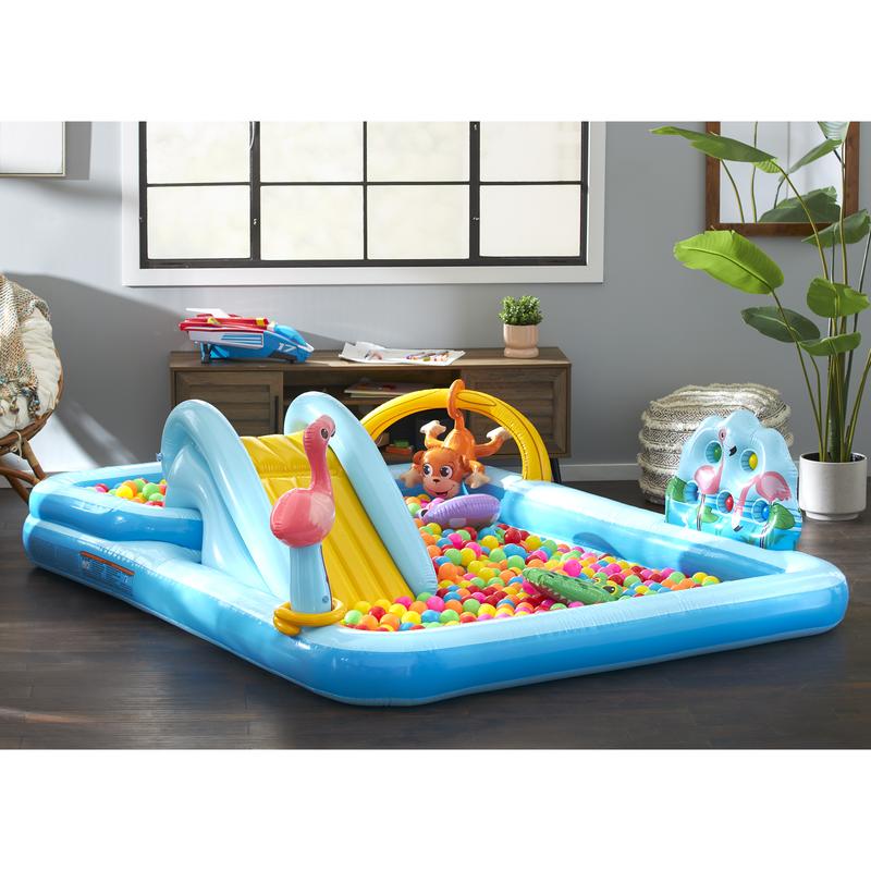 Intex Play Center Kiddie Inflatable Swimming Pool Ball Pit with Slide