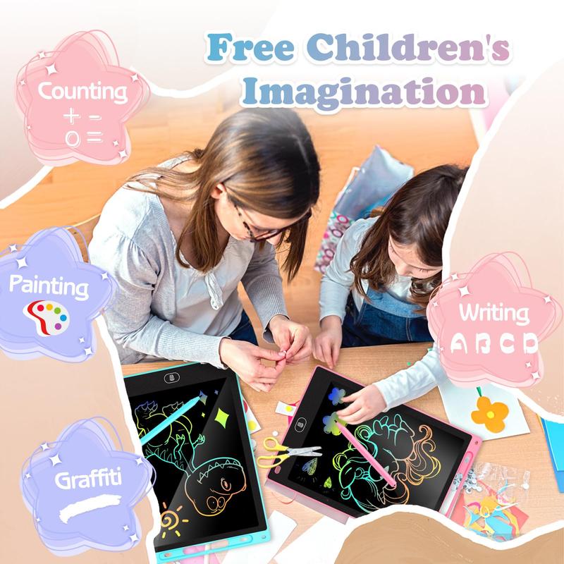 2 Pack LCD Writing Tablet for Kids 10 Inch - Preschool Toys & Toddler Travel Essential Toys, Christmas Stocking Stuffers for Kids