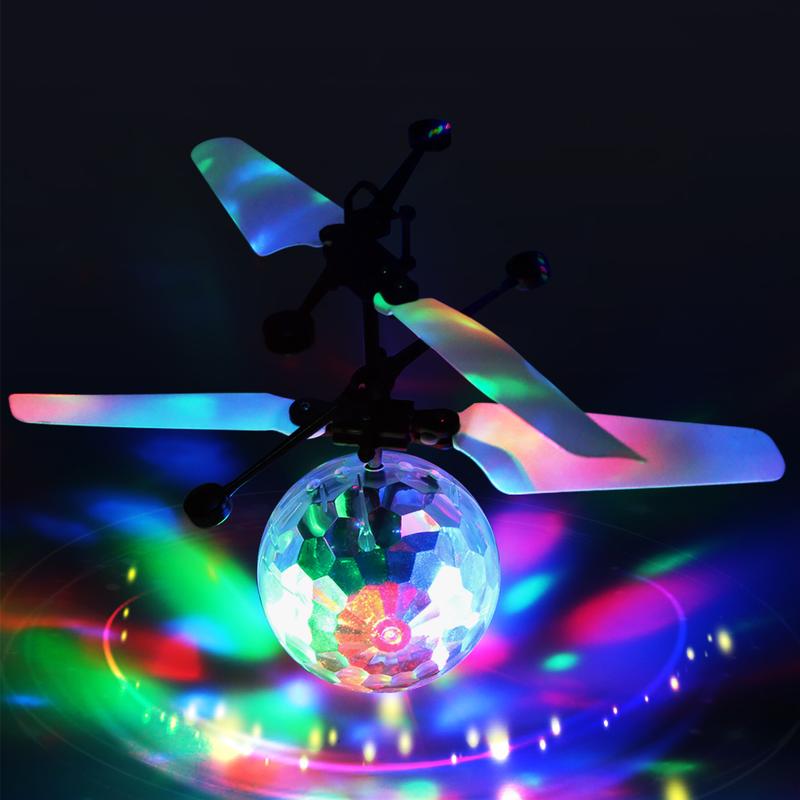 Allaugh Flying Ball Toys, RC Toy for Kids Boys Girls Rechargeable Light Up Ball Drone Infrared Induction Helicopter with Remote Controller for Indoor and Outdoor Games flying ball flying  ball toy  race rc car