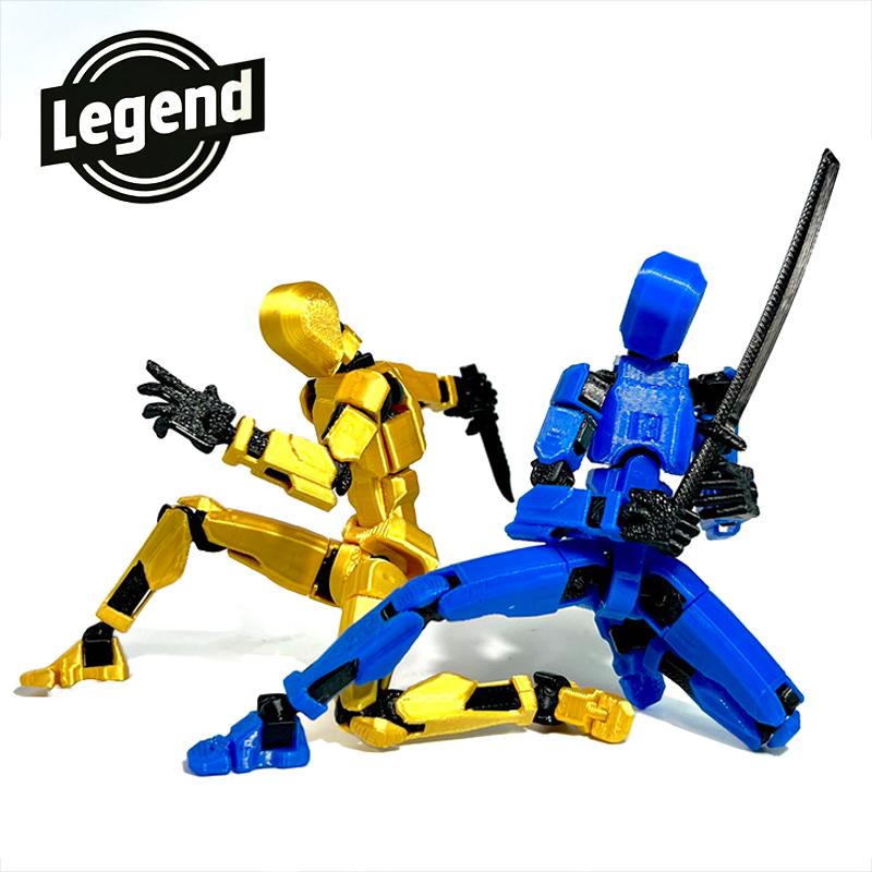 [ LEGEND STUDIO ] Assembled Upgrade Action Figure: 3D Printed, Advanced Articulation for Dynamic Poses | Personalized DlY Assembly | Premium ABS & PLA, ldeal Animation & Collector's ltem (Assembled, Includes 12 Exquisite Weapons )