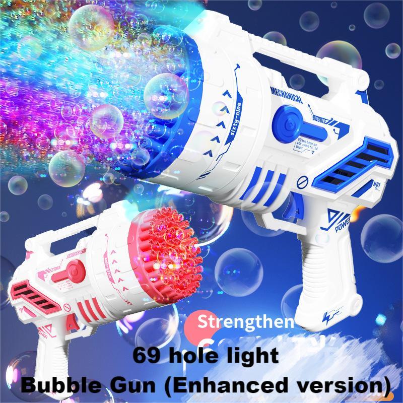 Bubble Machine,69 Hole Bubble Machine With Colored Bubbles,2024 New Rocket Bubble Machine,Bubble Maker  Toys Wedding Outdoor Indoor Birthday Party Favors Gift bubbly  blaster