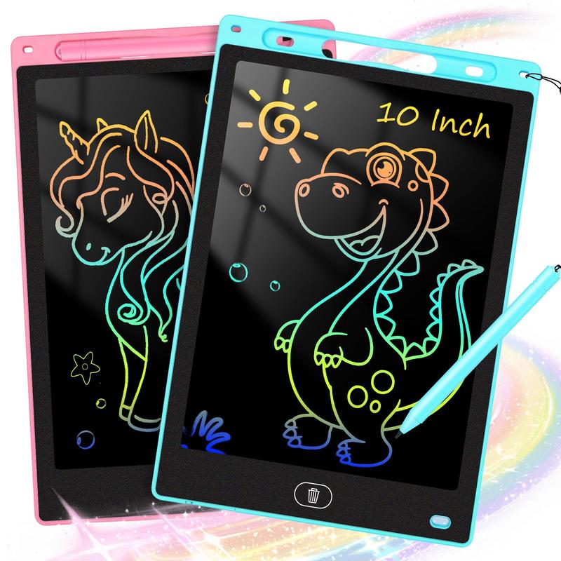 2 Pack LCD Writing Tablet for Kids 10 Inch - Preschool Toys & Toddler Travel Essential Toys, Christmas Stocking Stuffers for Kids