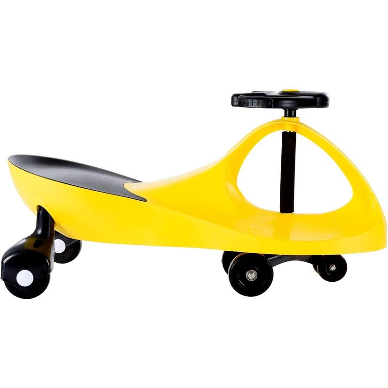 Wiggle Car Ride On Toy ? No Batteries, Gears or Pedals ? Twist, Swivel, Go ? Outdoor Ride Ons for Kids 3 Years and Up Lil? Rider (Yellow)