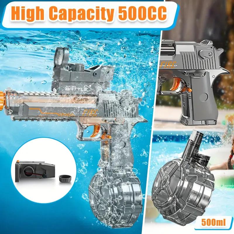 Powerful Electric Water Gun, Automatic Squirt Gun up to 32Ft Long Range,Halloween, Christmas, Thanksgiving, the perfect gift for kids