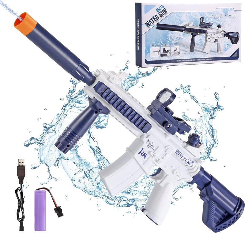 Electric Water Gun for Kids Adults - Automatic Squirt Gun With up to 32 Ft Long Range, Summer Outdoor Beach Swimming Pool Party Super Soaker Toys, Gift for Kids Age 8 9 10 11 12 Years Old Boys