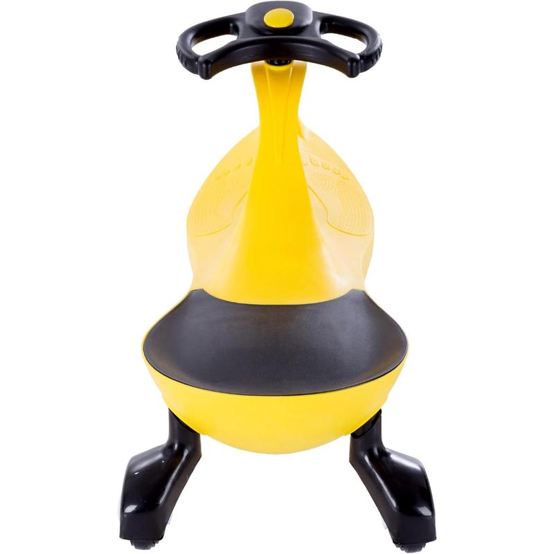 Wiggle Car Ride On Toy ? No Batteries, Gears or Pedals ? Twist, Swivel, Go ? Outdoor Ride Ons for Kids 3 Years and Up Lil? Rider (Yellow)