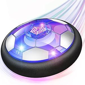 Hover Soccer Ball with , Air Floating Soccer Toy with LED Lights , Indoor Games for Kids 4-8-12, Toys Gifts for 3 4 5 6 7 8 9 Year Old Boys Girls hover  ball LED Light