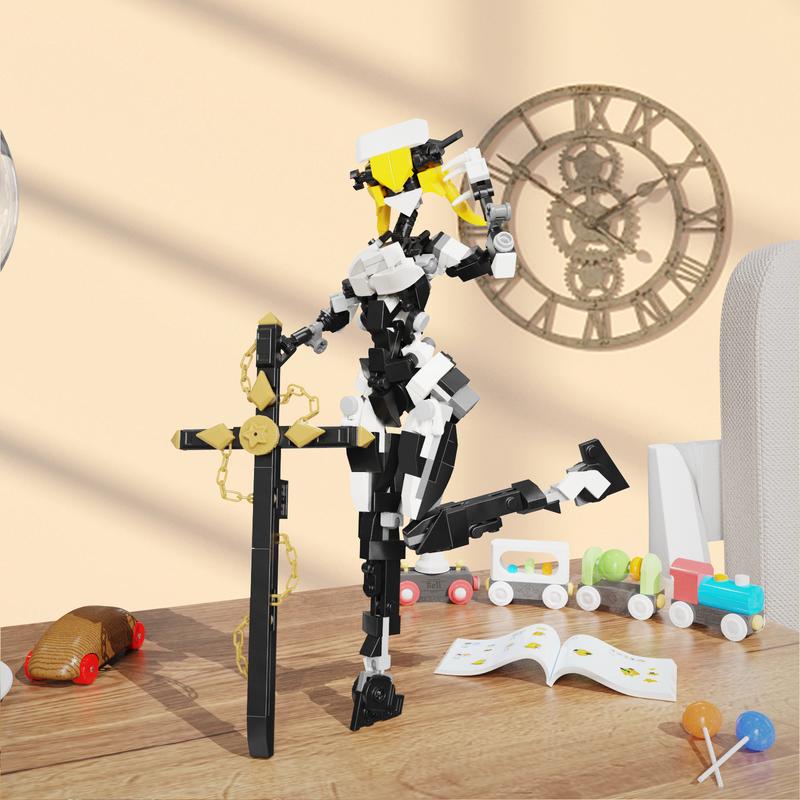 Classic Game Mecha Girl Building Blocks Set, Perfect Christmas & Halloween Collections for Fans and Kids (291 pcs)