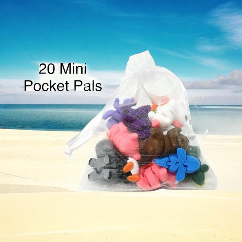 Mini Pocket Pals - Surprise Assortment of 3D Printed Animals and Characters in Vibrant Colors home gift animal figurine fidget toy collectible figurine desk pet pocket pet mini animal mini pack great meaningful gift Build Your modern desktop dog lover lov