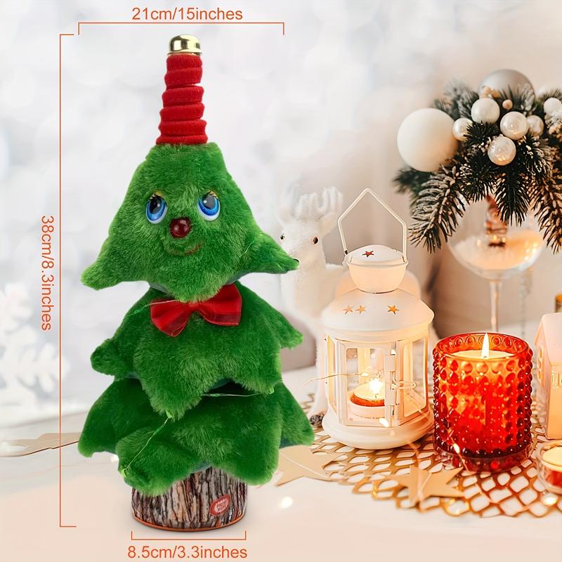 Christmas Dancing Toy Talking Singing Plush Toy boys and girls Plush Repeating Toy Imitating Interactive Toys