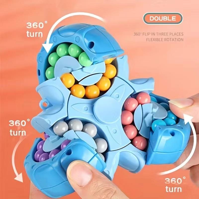 Six-sided Rotating Finger Gyro Fingertip Toy, Puzzle Early Education Toy, Exercise Thinking Space Imagination Ability, Leisure Toy Educational