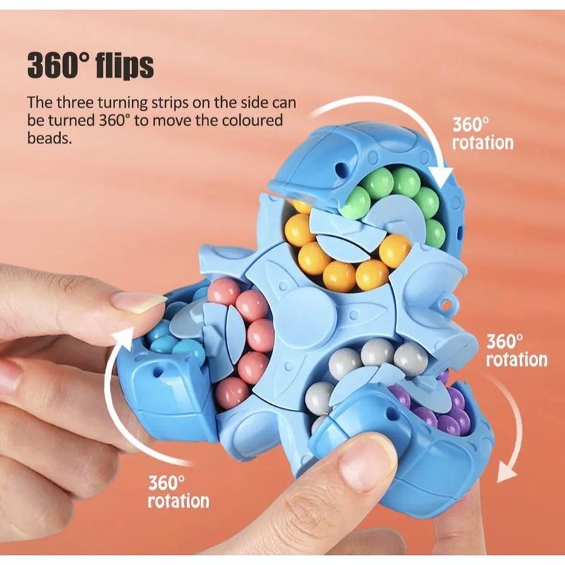 Six-sided Rotating Finger Gyro Fingertip Toy, Puzzle Early Education Toy, Exercise Thinking Space Imagination Ability, Leisure Toy Educational