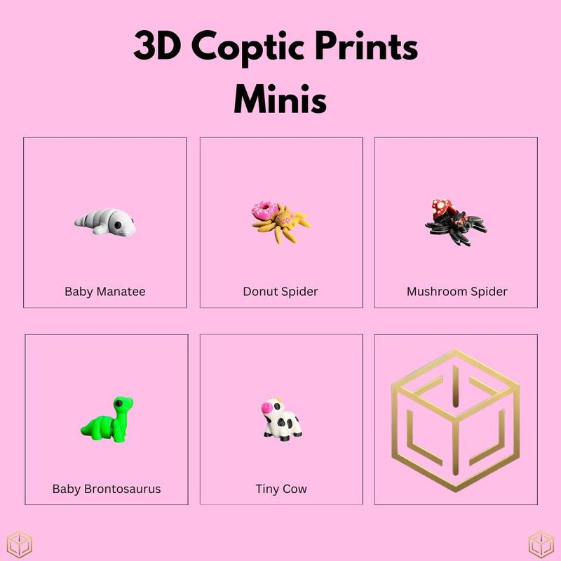 Mini Animals | Pick Your Own | Articulating Tiny Animals | 3D Printed Fidget Toy | Advent Calendar | Bulk Animal Gifts | Baby Animals