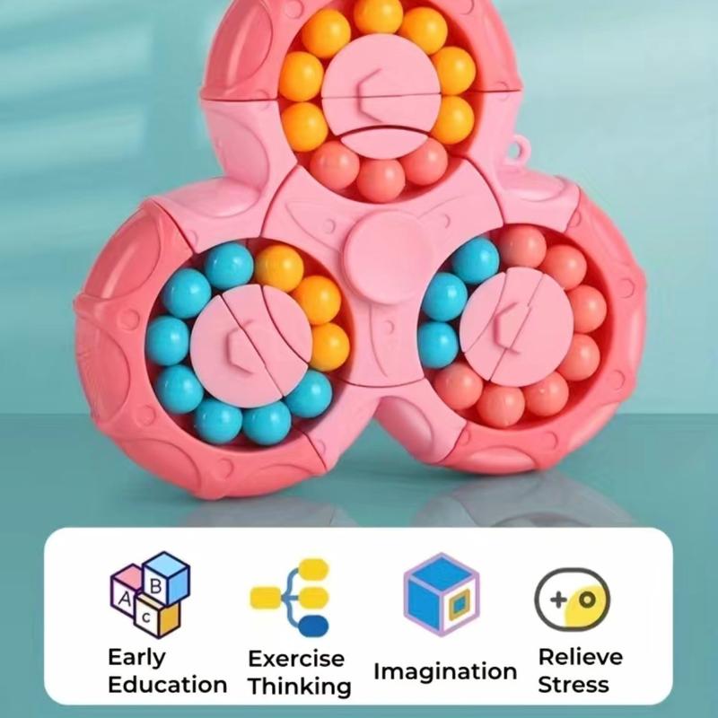 Six-sided Rotating Finger Gyro Fingertip Toy, Puzzle Early Education Toy, Exercise Thinking Space Imagination Ability, Leisure Toy Educational