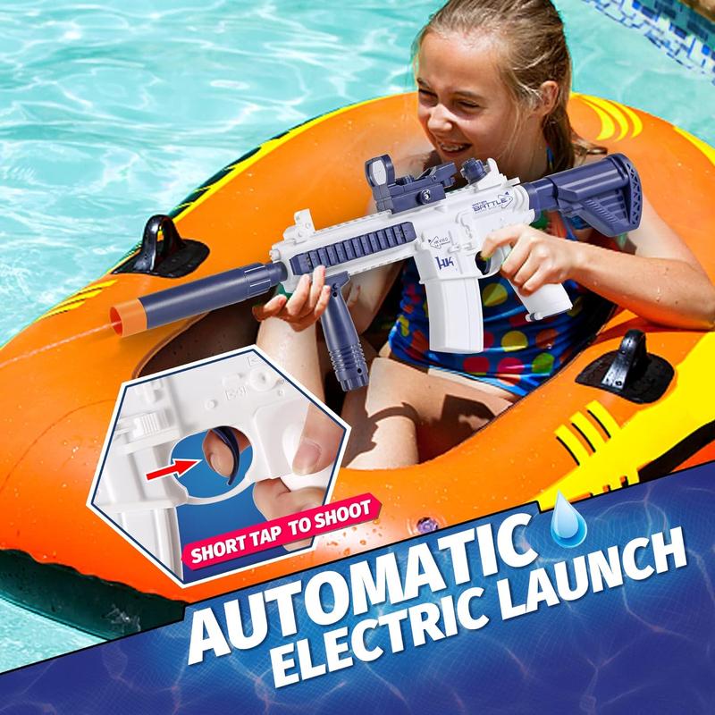 Electric Water Gun for Kids Adults - Automatic Squirt Gun With up to 32 Ft Long Range, Summer Outdoor Beach Swimming Pool Party Super Soaker Toys, Gift for Kids Age 8 9 10 11 12 Years Old Boys