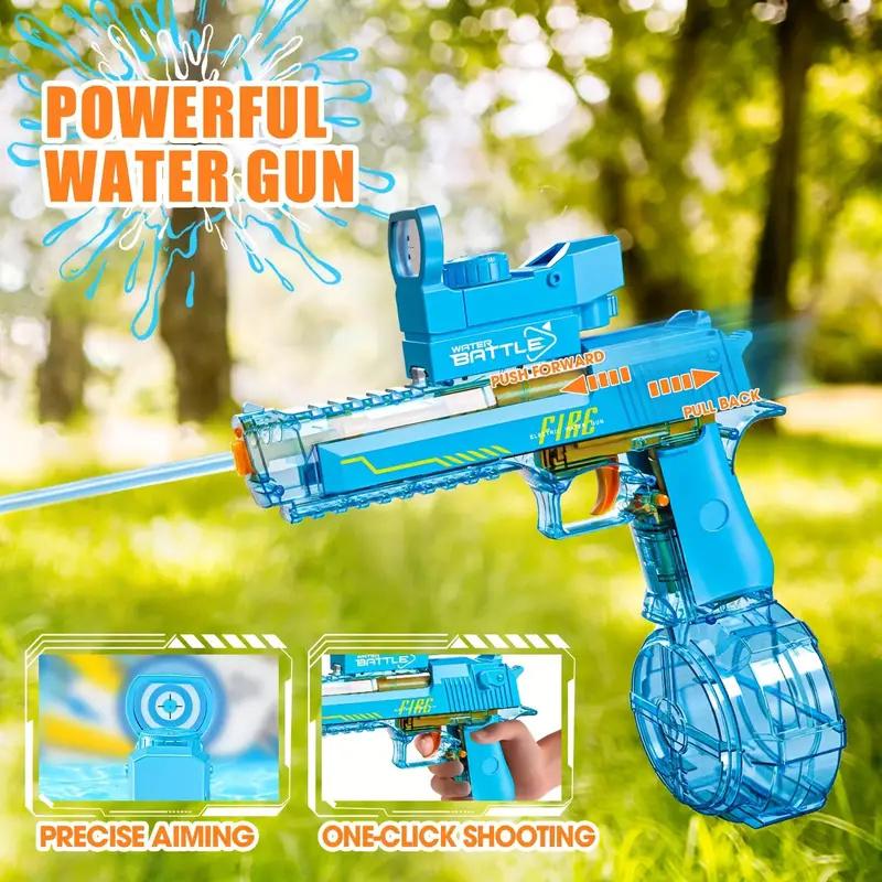 Powerful Electric Water Gun, Automatic Squirt Gun up to 32Ft Long Range,Halloween, Christmas, Thanksgiving, the perfect gift for kids