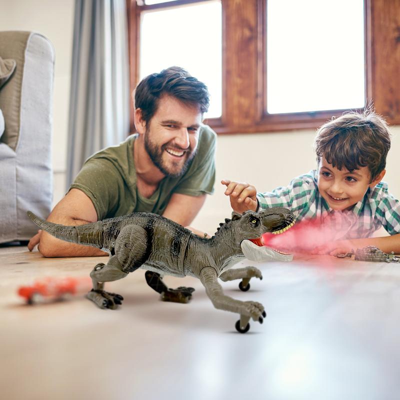 Remote Control Dinosaur Toys for Boys and girls Realistic T-Rex RC Walking Dino with Roaring, Spray, Light, Touch Sensing  with Three Type