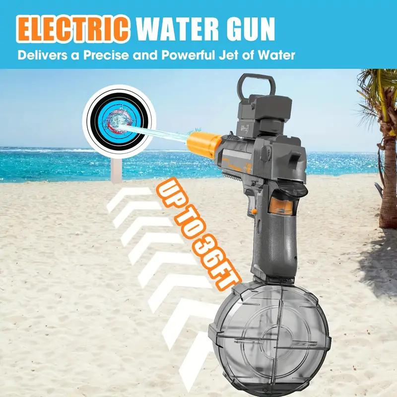 Powerful Electric Water Gun, Automatic Squirt Gun up to 32Ft Long Range,Halloween, Christmas, Thanksgiving, the perfect gift for kids