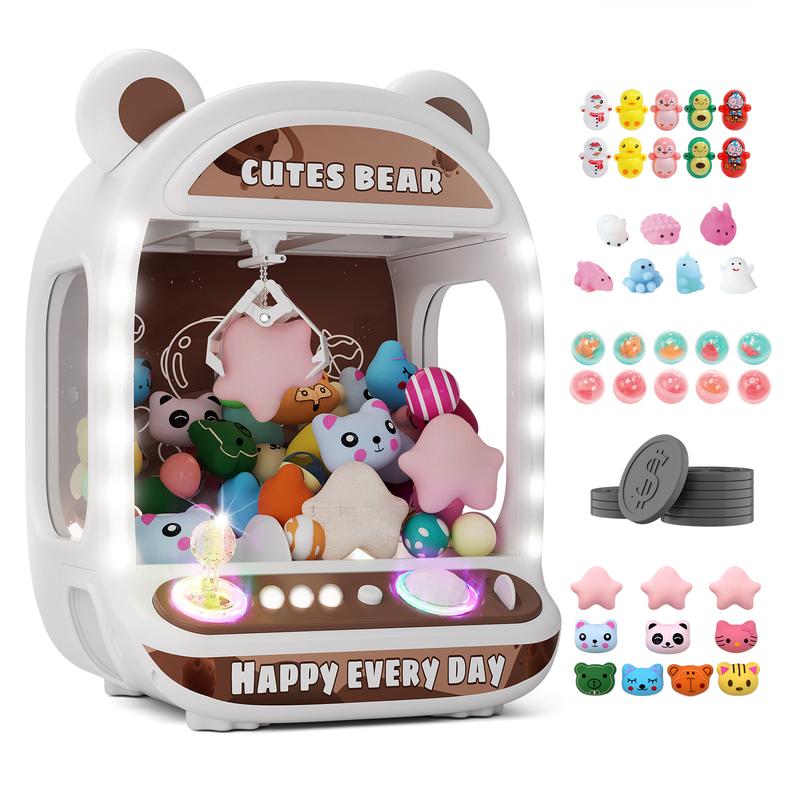 Claw Machine,Unicorns Toys,Arcade Games Mini Vending Machine with Squishy Fidget Toys,Candy Machine Candy Dispenser Machine ,Claw Game Machine,Birthday Gifts