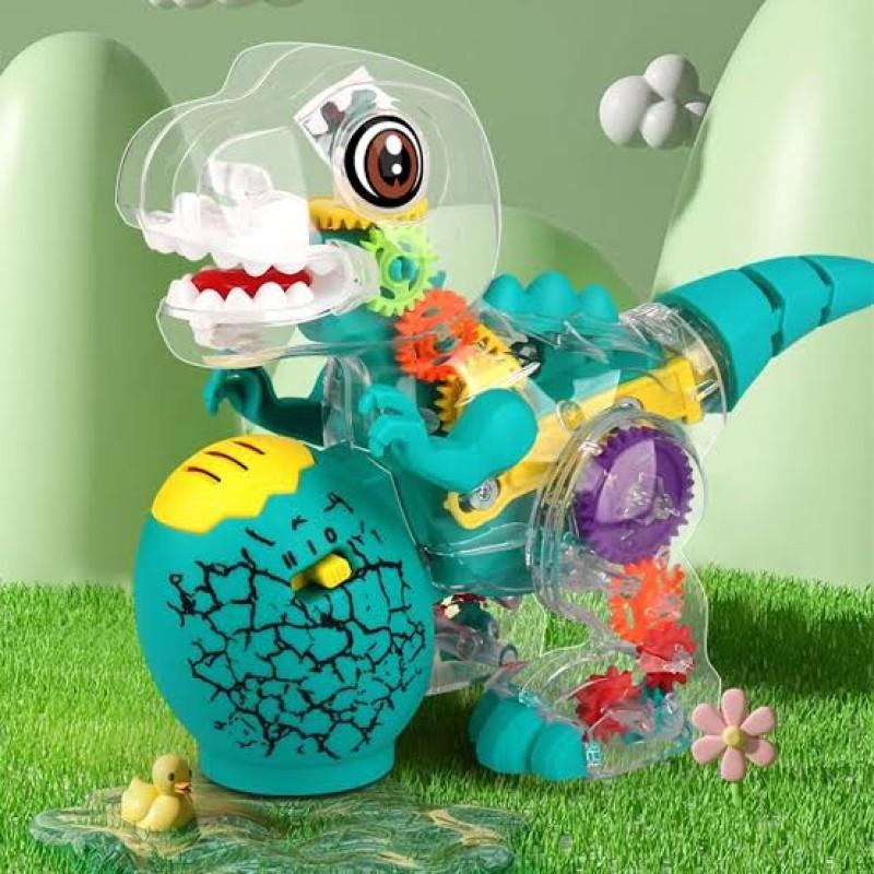 Adorable Gear Dinosaur Crawling Toy With Light And Music Trending Holiday Birthday Christmas Gift  animal