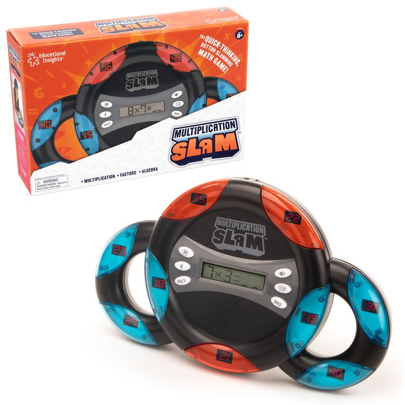 Educational Insights Multiplication Slam, Electronic Math Game, Gift for Boys & Girls Ages 8+