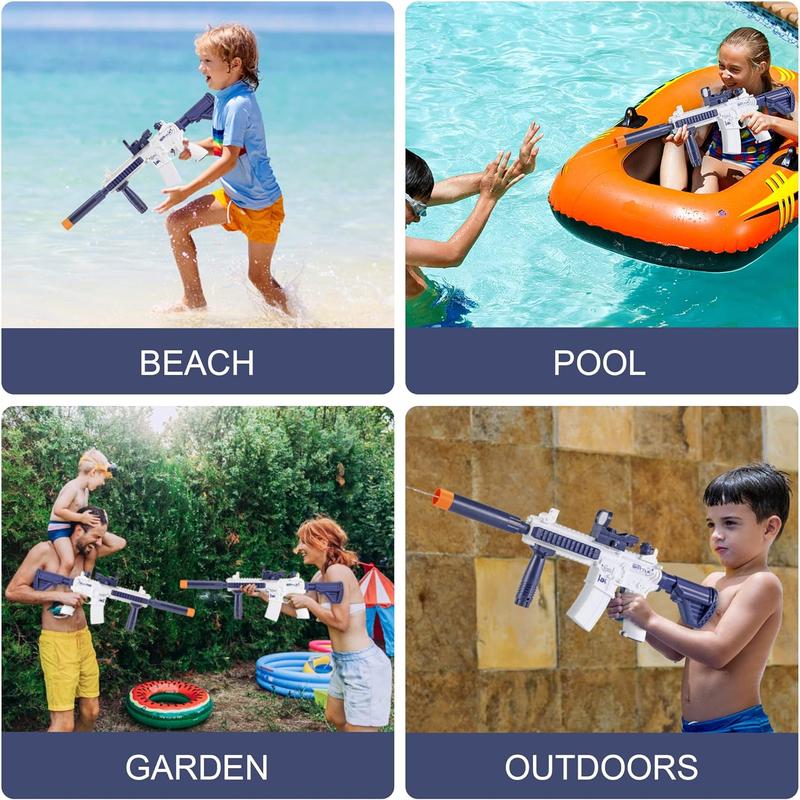 Electric Water Gun for Kids Adults - Automatic Squirt Gun With up to 32 Ft Long Range, Summer Outdoor Beach Swimming Pool Party Super Soaker Toys, Gift for Kids Age 8 9 10 11 12 Years Old Boys