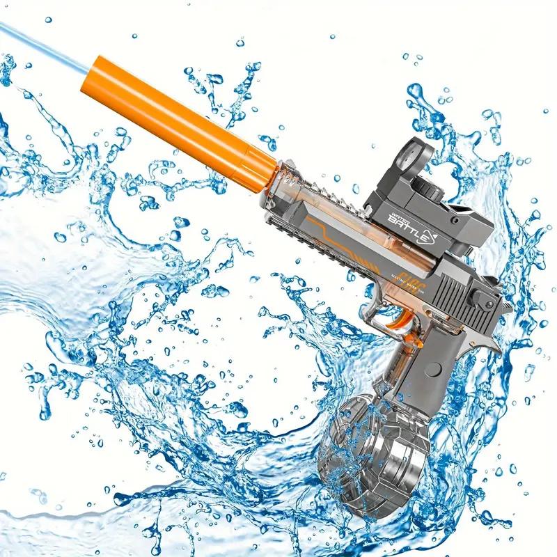 Powerful Electric Water Gun, Automatic Squirt Gun up to 32Ft Long Range,Halloween, Christmas, Thanksgiving, the perfect gift for kids