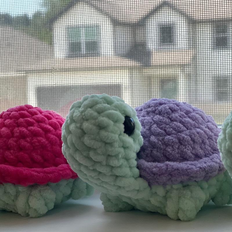 Miniature Crochet Sea Turtle Collectible