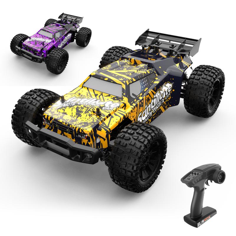 206E 1: 10 Full Scale Four-Wheel Drive Remote Control Brushless High-Speed Truck  High Speed Off road Remote Control Car, A RC drift