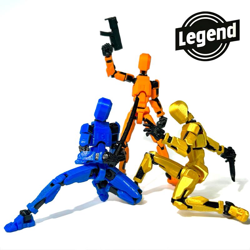 [ LEGEND STUDIO ] Assembled Upgrade Action Figure: 3D Printed, Advanced Articulation for Dynamic Poses | Personalized DlY Assembly | Premium ABS & PLA, ldeal Animation & Collector's ltem (Assembled, Includes 12 Exquisite Weapons )