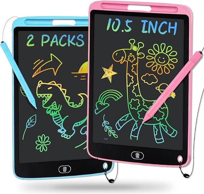 2 Pack LCD Writing Tablet,2 Pack 10 Inch Doodle Board Toys for Toddlers Kids,Toys for Girls Boys,Educational Learning Toys Thanksgiving Christmas Birthday Gifts