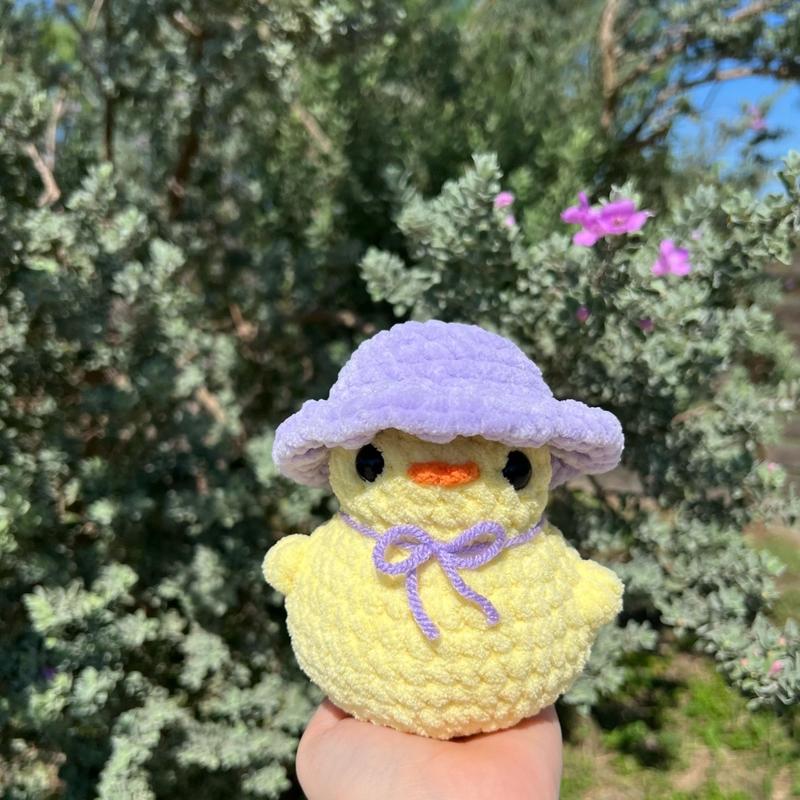 Crochet Ducky with Hat