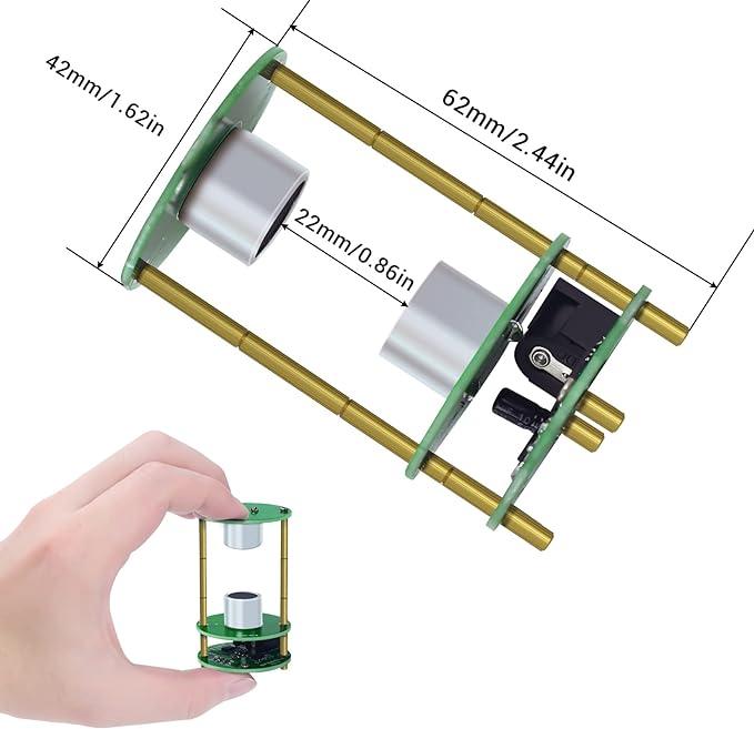 DIY Levitation Electronic Kit Ultrasonic Suspension Standing Wave Controller DIY Soldering Learning Kit, Ultrasonic Levitator for Back to School Scientific Teaching Experiment