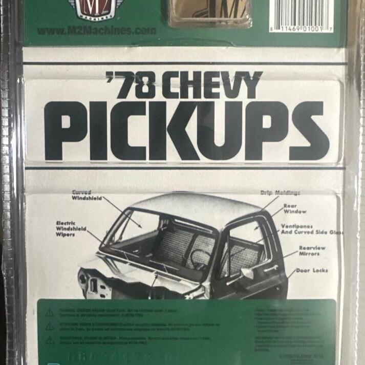 M2 Machines 1978 Chevrolet Silverado 30 Diecast Model Toy Vehicle in Green 1 64 scale